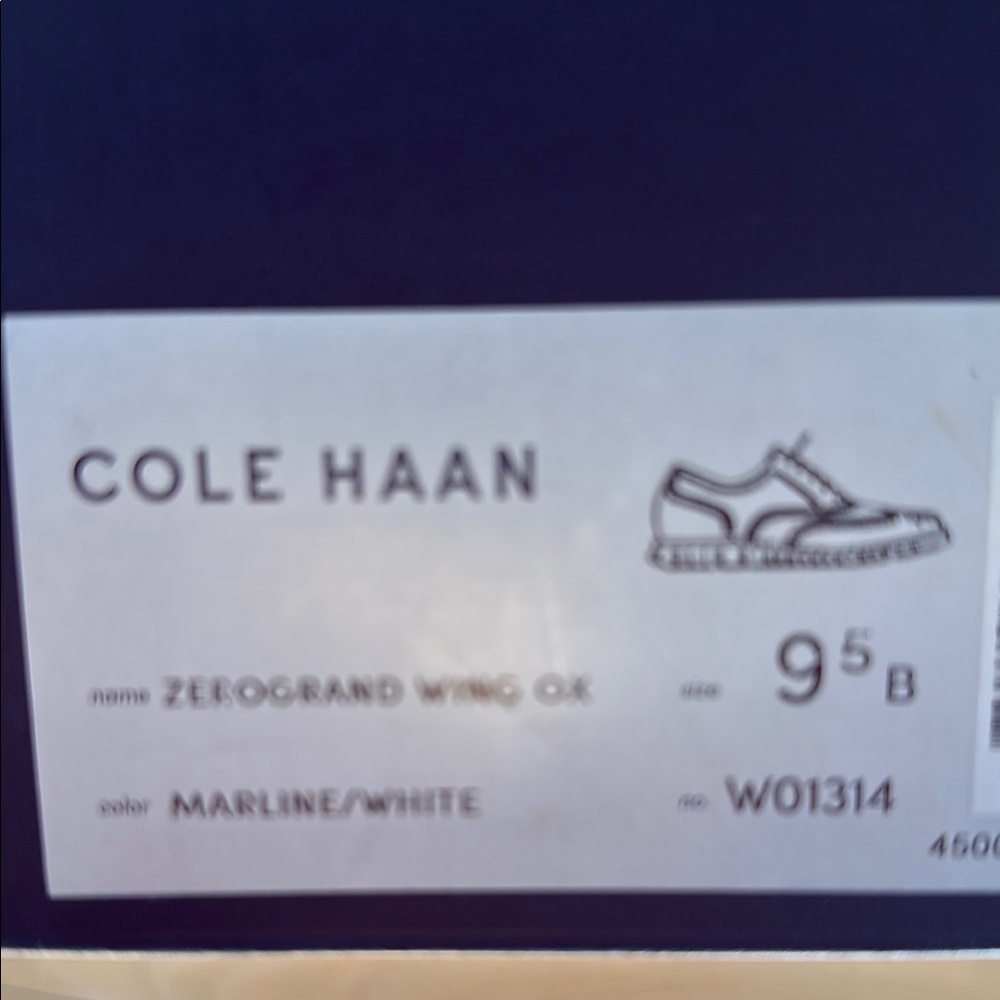 ZeroGrand Blue Leather Oxford Shoes - Picture 4 of 4